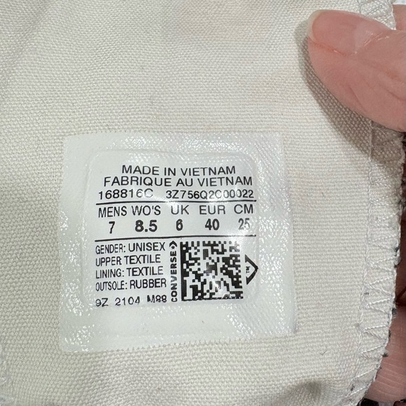 Converse Run Star Hike Low Platform Sneakers Black Women’s 8.5 Men’s 7💚 - Picture 8 of 10